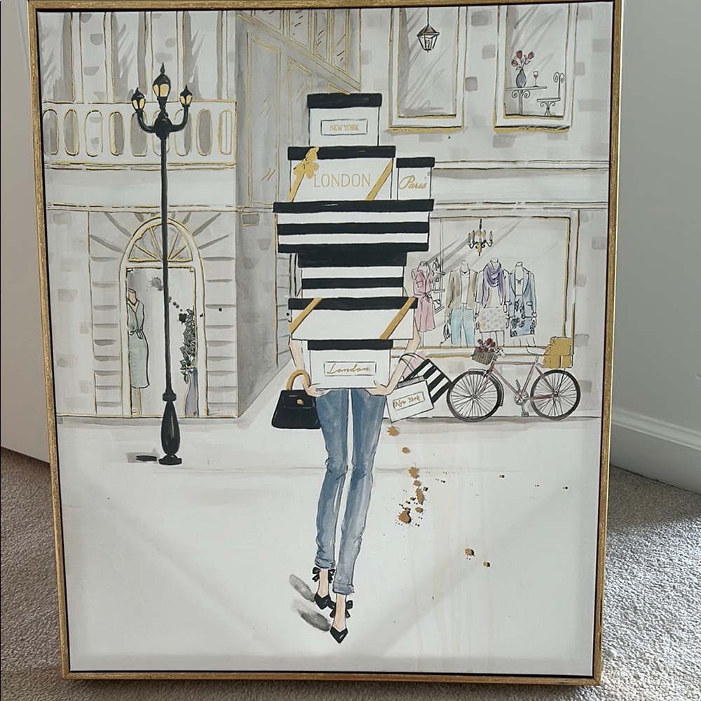 Chic Fashion Illustration Wall Art